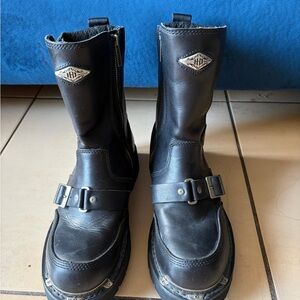 Harley-Davidson Black Leather Boots